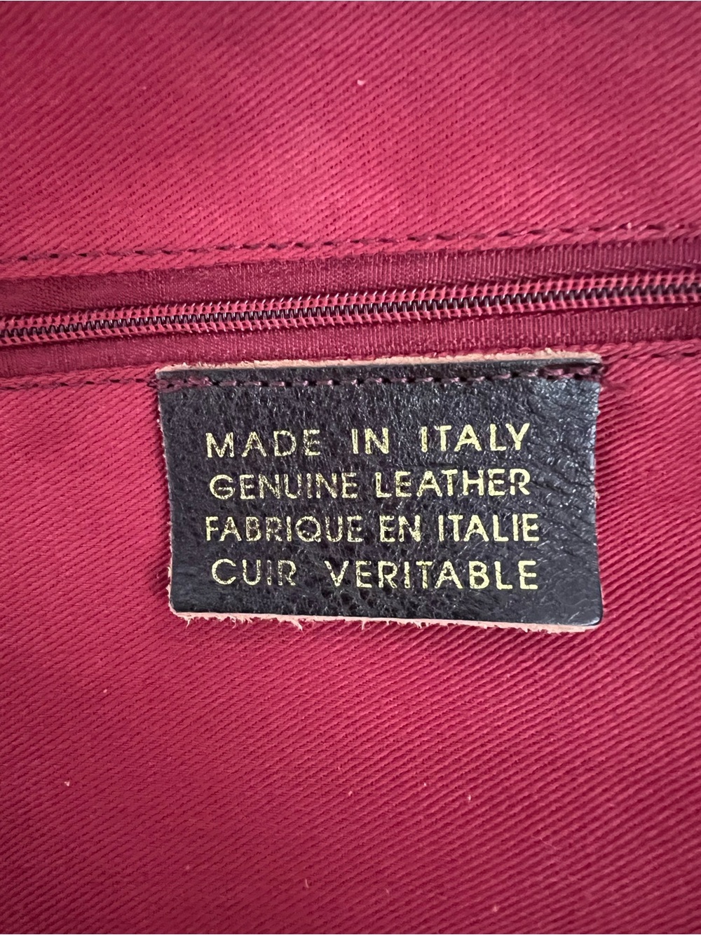 NICOLI Rust Suede Leather Tote Bag Made in Italy - Picture 11 of 13
